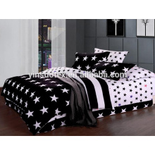 Novo estilo preto para branco 100 conjuntos de cama de algodão